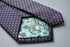 dark purple and white pin spot tie