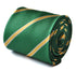 bottle green and yellow club striped tie