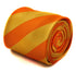 orange and yellow barber striped tie