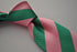 pink and green barber striped tie