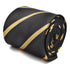 charcoal grey and yellow club striped tie