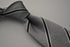 grey and black club striped tie