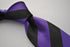 cadbury purple and black barber striped tie