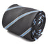 grey tie with light blue stripe