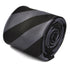 grey and black barber striped tie