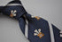 navy prince of wales feathers tie with white stripe