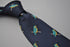 navy tie with kingfisher design