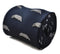 navy tie with badger design