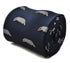 navy tie with badger design