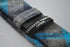 light blue and grey wool check style tie