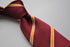 maroon and orange club striped tie