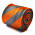 grey and orange barber striped tie