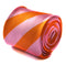 orange and pink barber striped tie