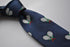 navy tie with tennis racket embroidered design