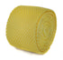 plain lemon yellow skinny knitted tie