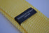 plain lemon yellow skinny knitted tie