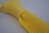 plain lemon yellow skinny knitted tie