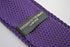 cadbury purple skinny knitted tie with white polka dots