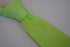 plain light spring green skinny knitted tie