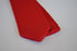 plain red skinny knitted tie with pointed end