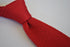 plain red skinny knitted tie with pointed end