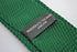 plain dark green skinny knitted tie with pointed end