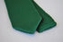 plain dark green skinny knitted tie with pointed end