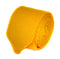 plain gold yellow knitted tie with pointed end 8cm