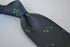 navy tie with green turtle design