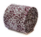 cotton maroon red tie with white floral design