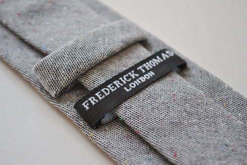 grey speckled tie