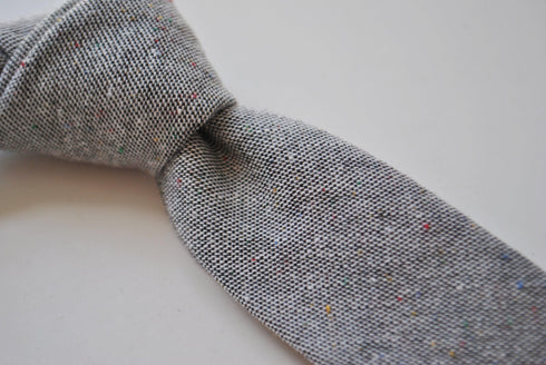 grey speckled tie
