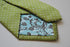 lime green and white pin spot tie