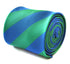 royal blue and green barber striped tie