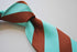 chocolate brown and turquoise barber striped tie