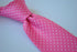 bright pink with white pin spot tie