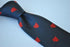navy blue tie with canadian maple leaf design