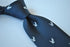 navy blue tie with eagle design