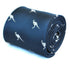 navy blue tie with kangaroo design
