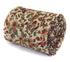 skinny cotton tie with ivory cream and brown floral design