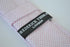 skinny pale pink dogtooth check cotton tie