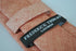 pale orange peach/pink linen tie