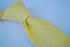 plain lemon yellow textured linen tie