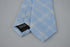 light blue check cotton tie