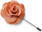 peach pink flower lapel pin