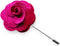 fuchsia pink flower lapel pin
