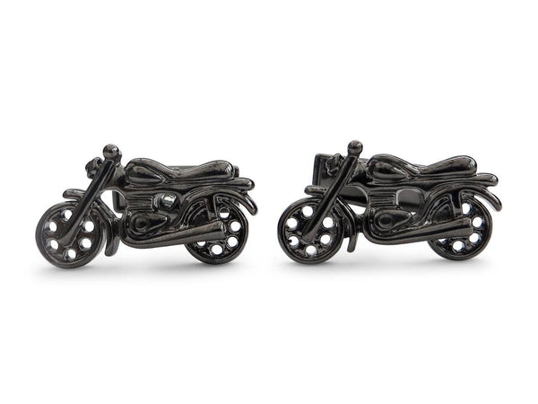 black motorbike cufflinks