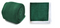 Green Knitted Tie with Matching Pocket Square