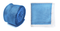 Light Blue Knitted Tie with Matching Pocket Square