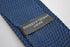 plain navy blue knitted tie with pointed end in standard 8cm width